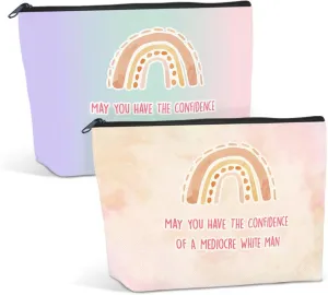JIUWEIHU 2PCS Inspirational Gifts for Women Liberal Gift - May You Have The Confidence Motivational Birthday Christmas Friendship Have Confidence
