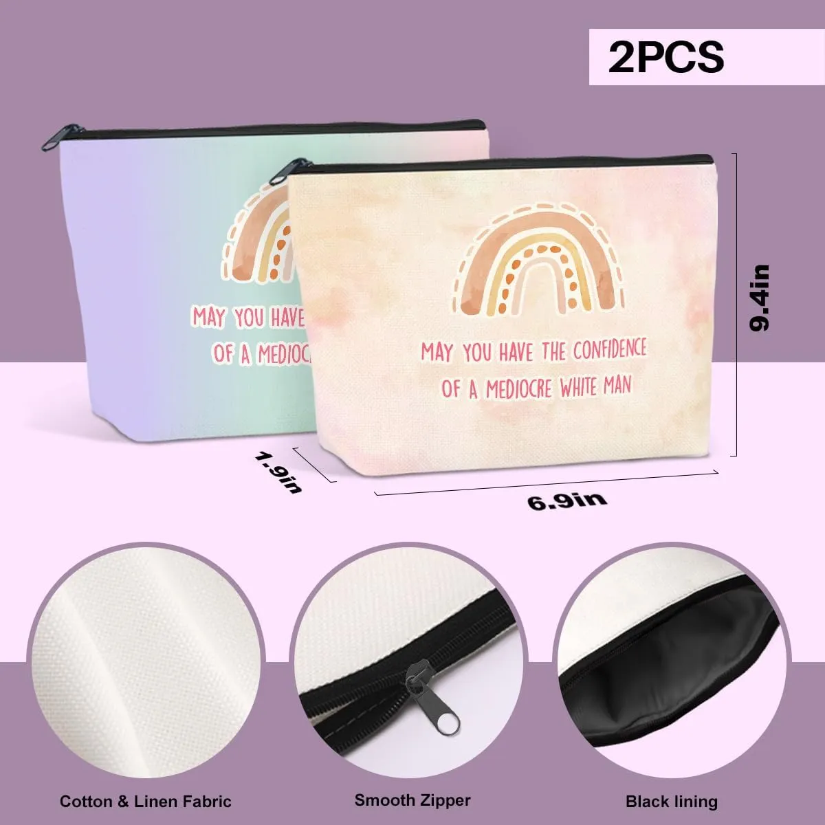 JIUWEIHU 2PCS Inspirational Gifts for Women Liberal Gift - May You Have The Confidence Motivational Birthday Christmas Friendship Have Confidence