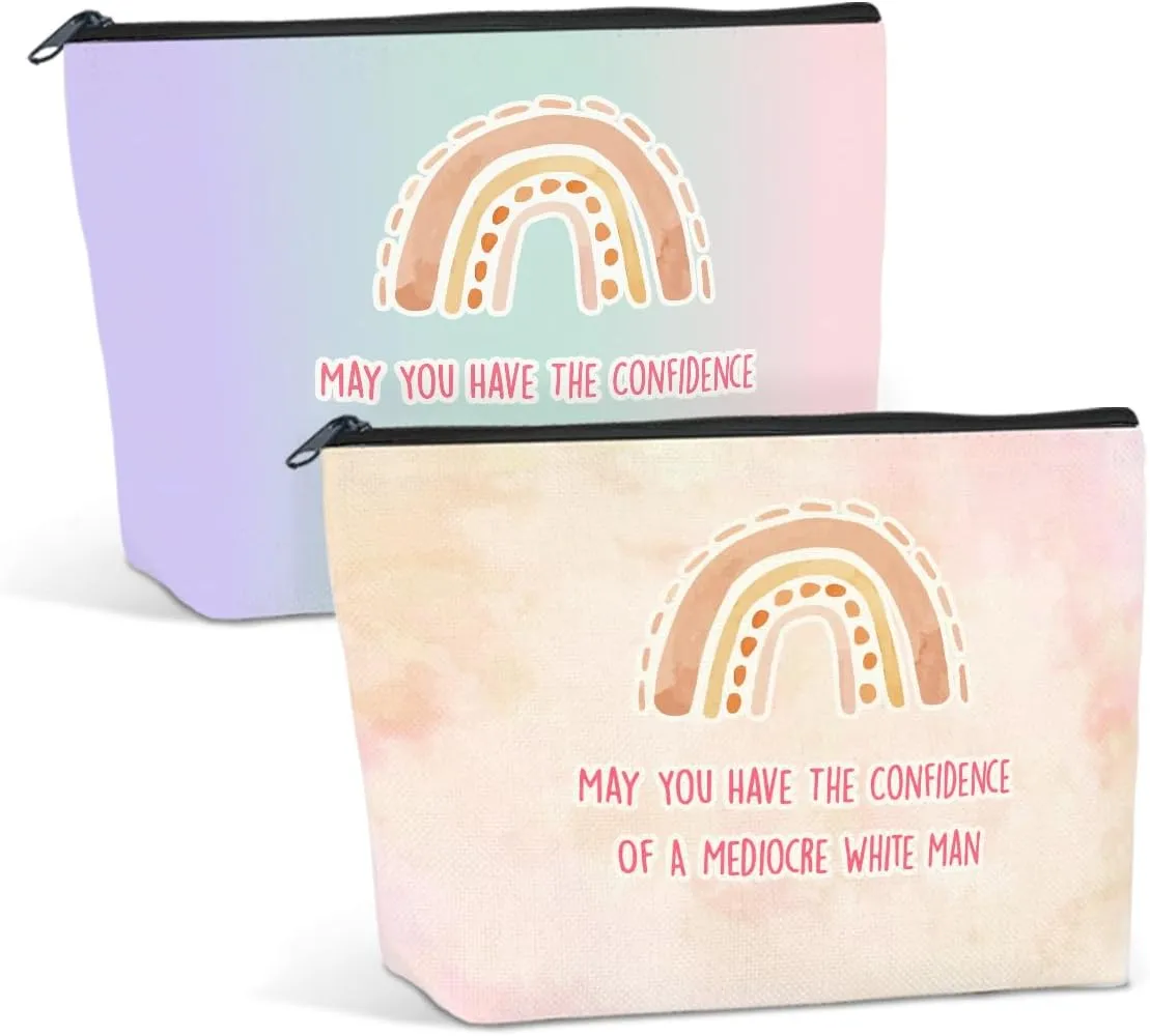 JIUWEIHU 2PCS Inspirational Gifts for Women Liberal Gift - May You Have The Confidence Motivational Birthday Christmas Friendship Have Confidence