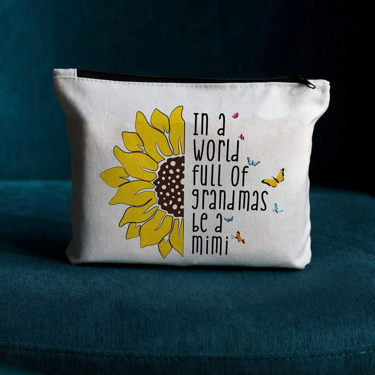JIUWEIHU Mimi Gifts: New Grandma Gift - Makeup Bag for Mother's Day, Thanksgiving, Christmas