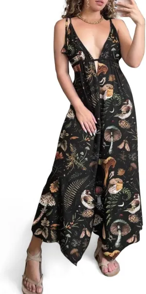 Jumpsuits for Women V Neck Sleeveless Womens Casual Dressy Backless Tie Halters Summer Outfits Wide Leg Romper