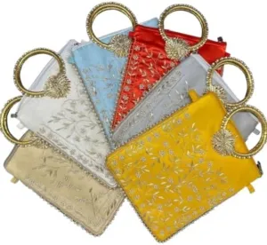 KUMKUM FASHIONS Indian Mirror Potli, Potli Handbag, Handmade Bag, Wedding Gifts, Clutch Purse, Wedding Wholesale Lot