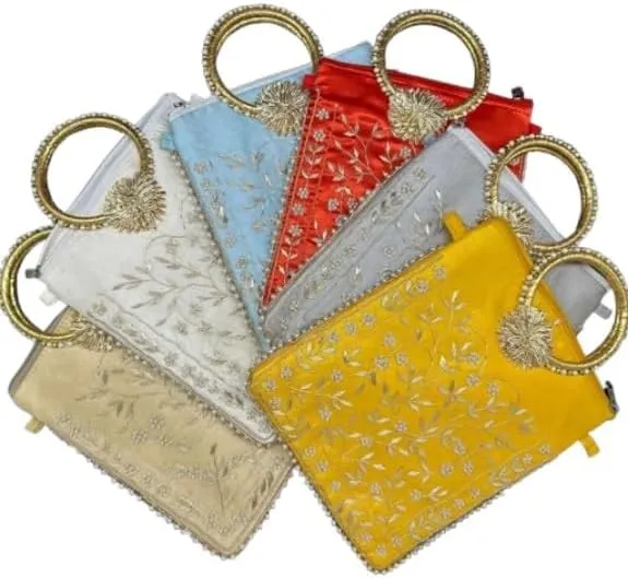 KUMKUM FASHIONS Indian Mirror Potli, Potli Handbag, Handmade Bag, Wedding Gifts, Clutch Purse, Wedding Wholesale Lot