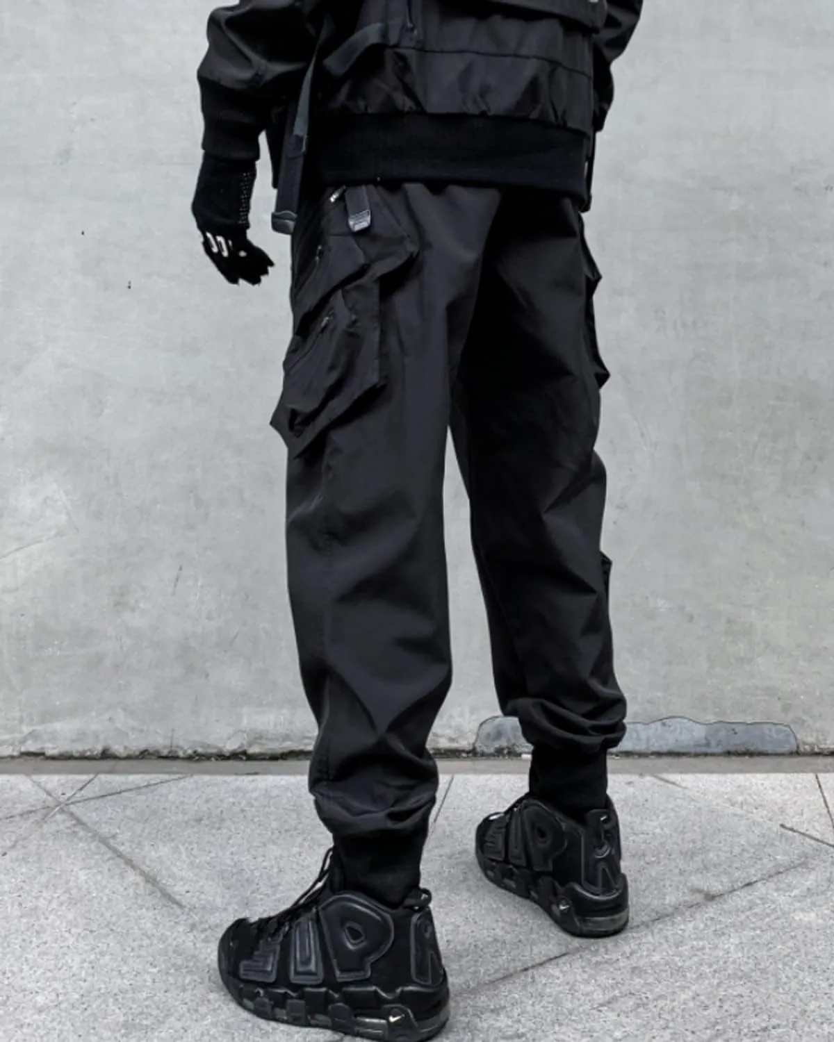 Men's Jogger Punk Cargo Baggy Techwear Hip Hop Harem Pants Streetwear Tactical Overalls