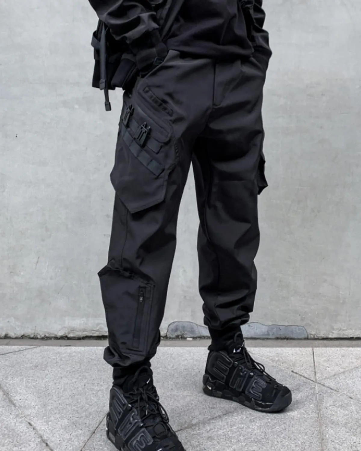 Men's Jogger Punk Cargo Baggy Techwear Hip Hop Harem Pants Streetwear Tactical Overalls