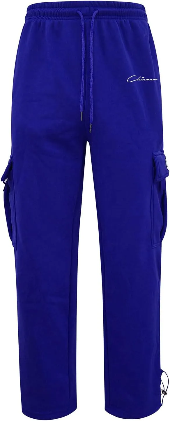 Mens Lightweight Sweatpants Joggers Elastic Waist Cotton Loose Straight Work Pants Tactical Pants with Pockets