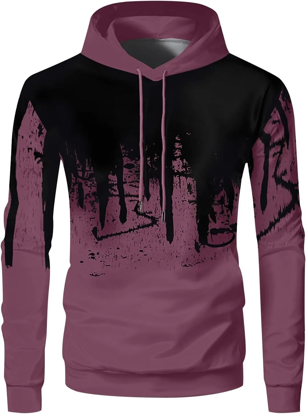 Mens Sweatsuits 2PC Trendy Tops and Pants Men Long Sleeve Fitness Loose Fit Hoodies Dye Hoodies Cool Tops and Pants