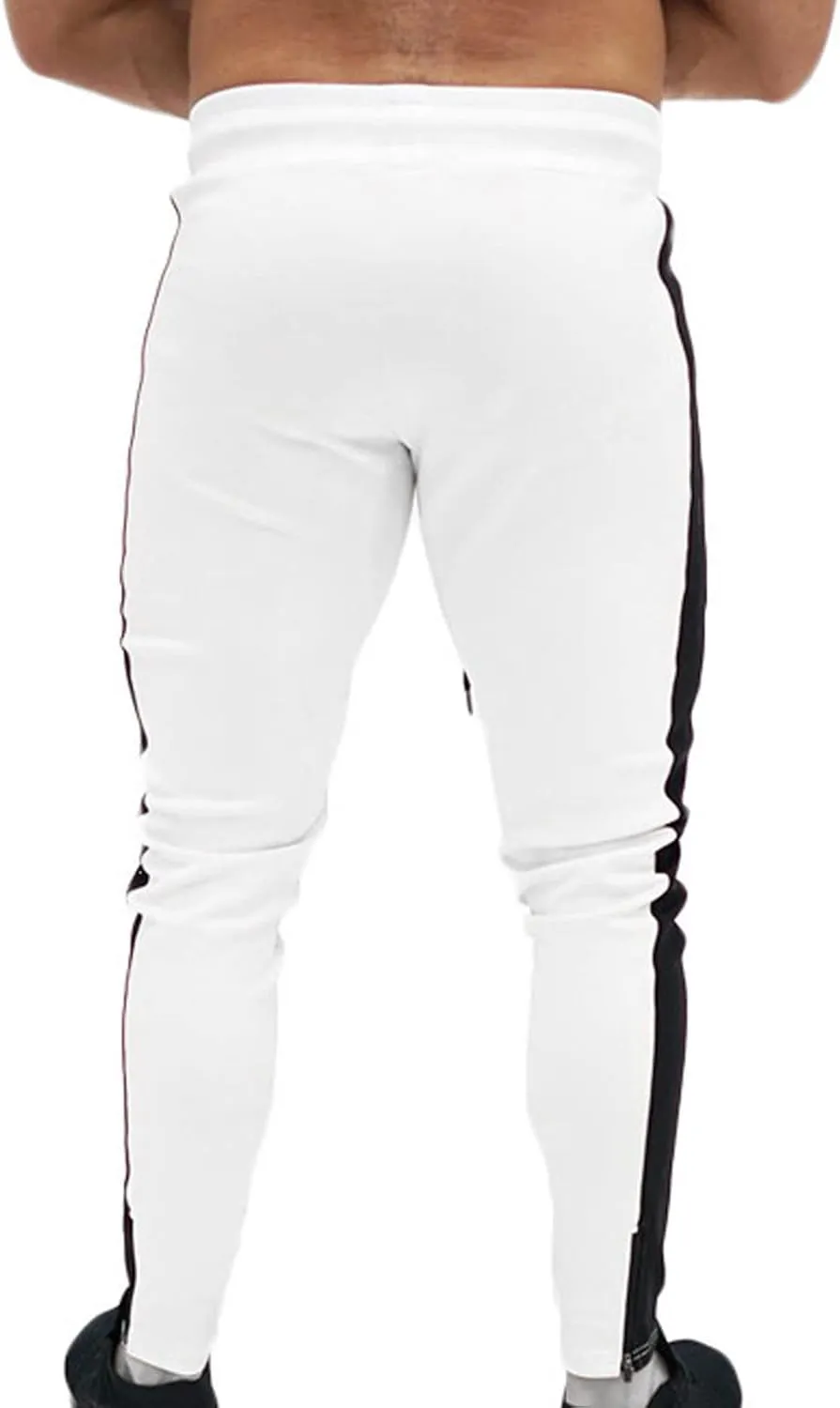 Mens Workout Cargo Sweatpants Performance Open Bottom Workout Quick Dry Pants for Athletic Jogging Training Casual
