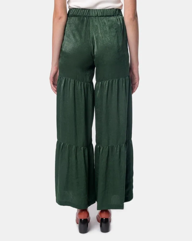 Mia Pull On Pant in Hunter Green