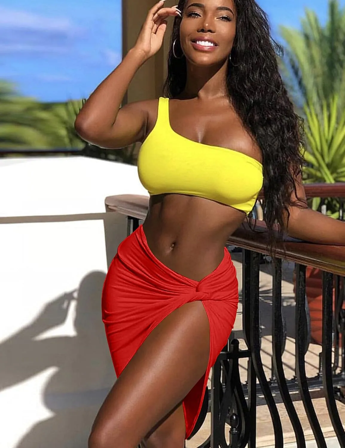 Mizoci Women's Swimsuit Coverup Beach Wrap Skirt Bathing Suit Bikini Cover Up for Swimwear