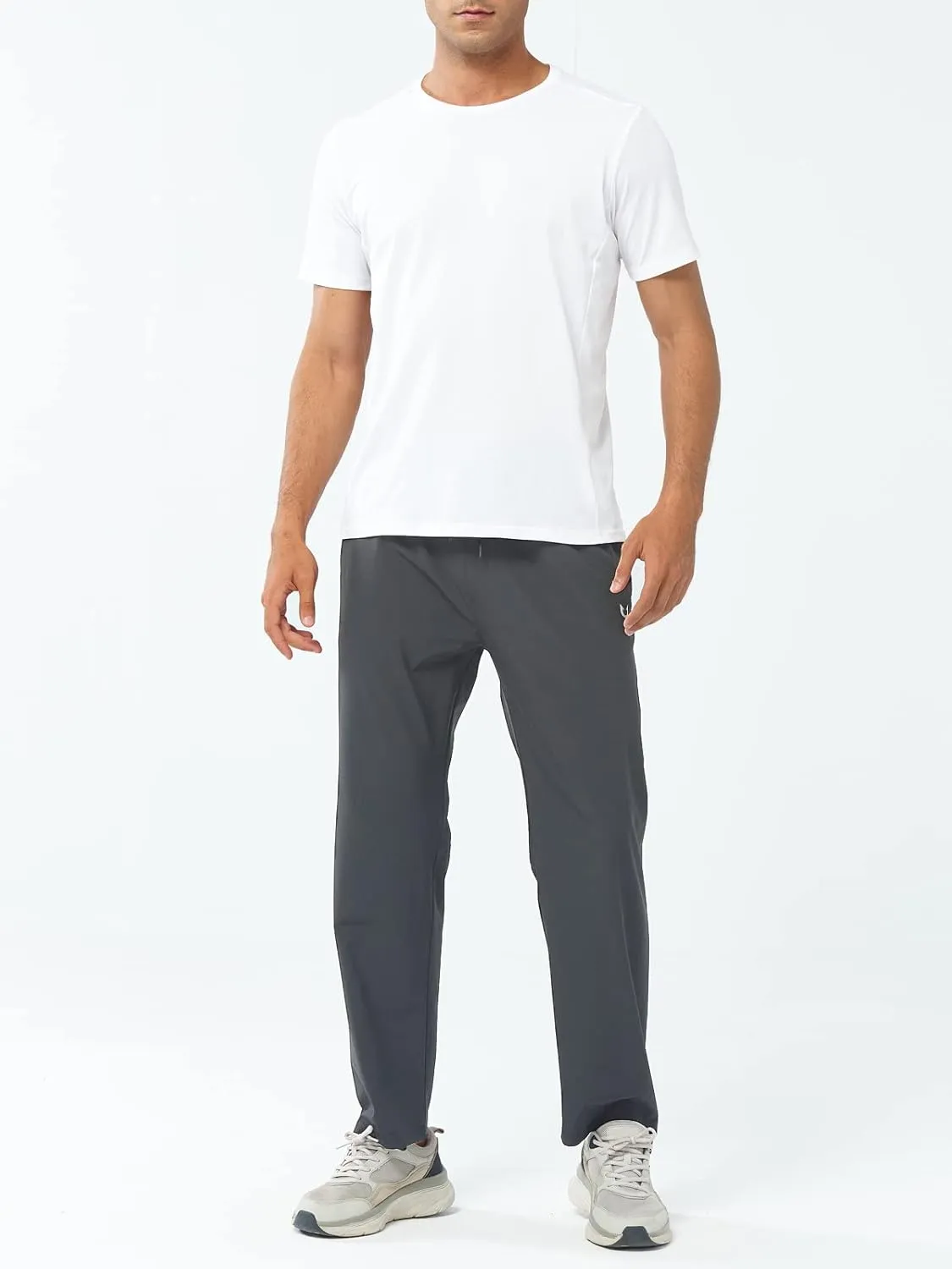 NORTHYARD Men's Athletic Pants Running Workout Joggers Lightweight Gym Jogging Track Casual Sweatpants with Zipper Pockets