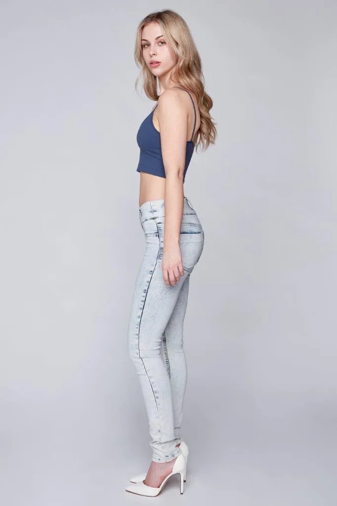 OLIVIA - Pull-On Jeggings - Light Bleach