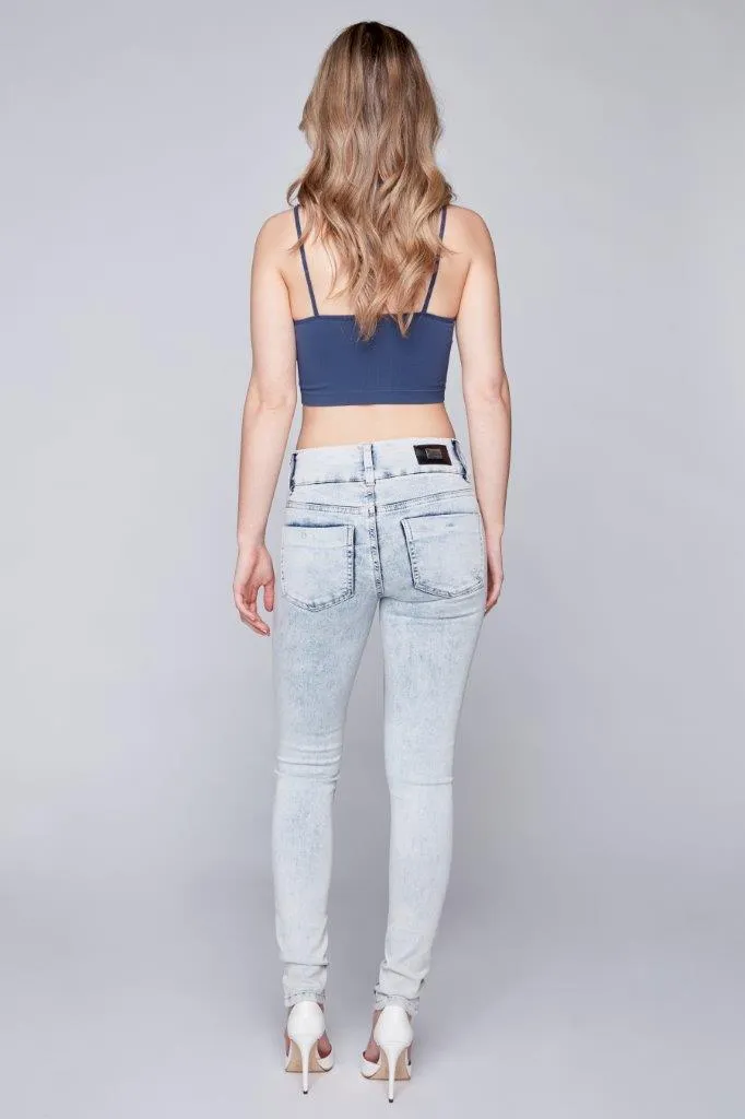 OLIVIA - Pull-On Jeggings - Light Bleach