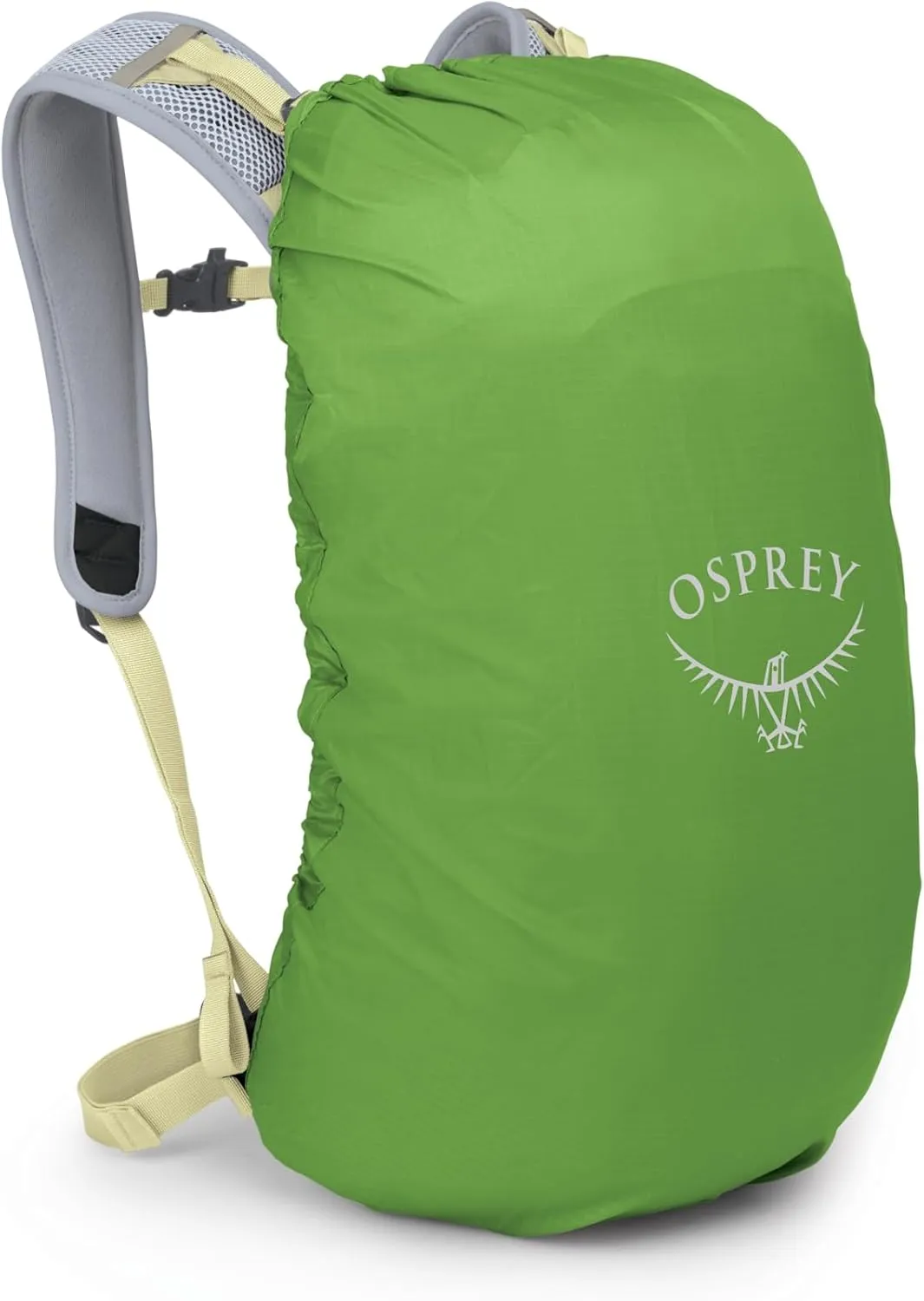 Osprey Hikelite 18L Unisex Hiking Backpack, Stardust Yellow/Gray Wolf