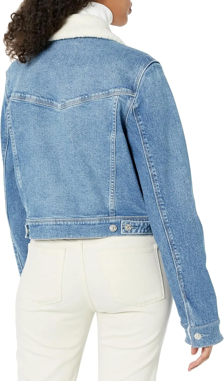 PAIGE Women's Relaxd Vivienne Crop Jacket Faux Shearling