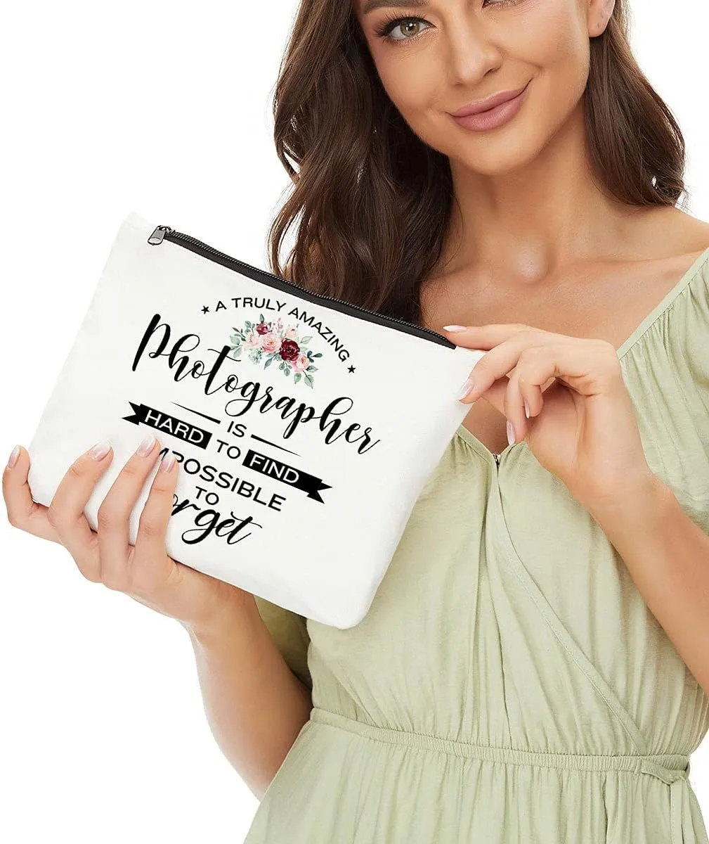 Photography lover Amazing Funny Gift, Hard to Find Christmas Birthday Graduation Thank You Gift for Videographers Makeup Bag