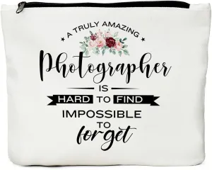 Photography lover Amazing Funny Gift, Hard to Find Christmas Birthday Graduation Thank You Gift for Videographers Makeup Bag