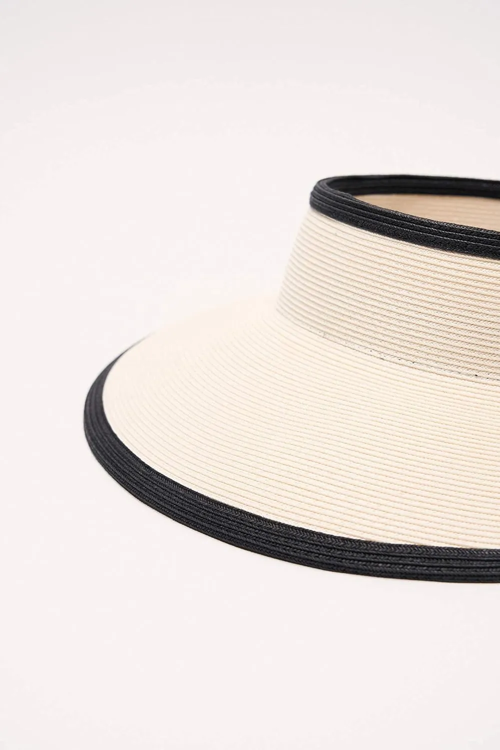 Pineapple&Star Vienna Visor Womens Summer Sun Straw Packable UPF 50  Beach Hat