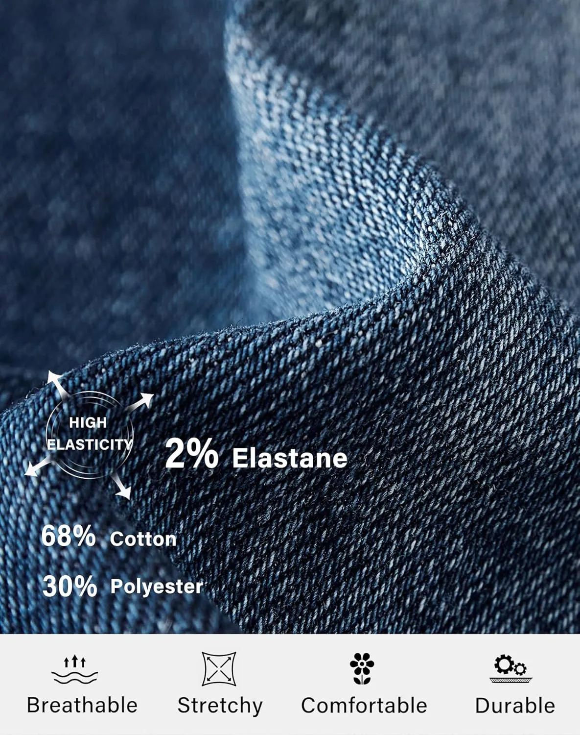 roswear Women's Barrel Jeans Petite Wide Leg Cropped Stretchy Baggy Denim Pants
