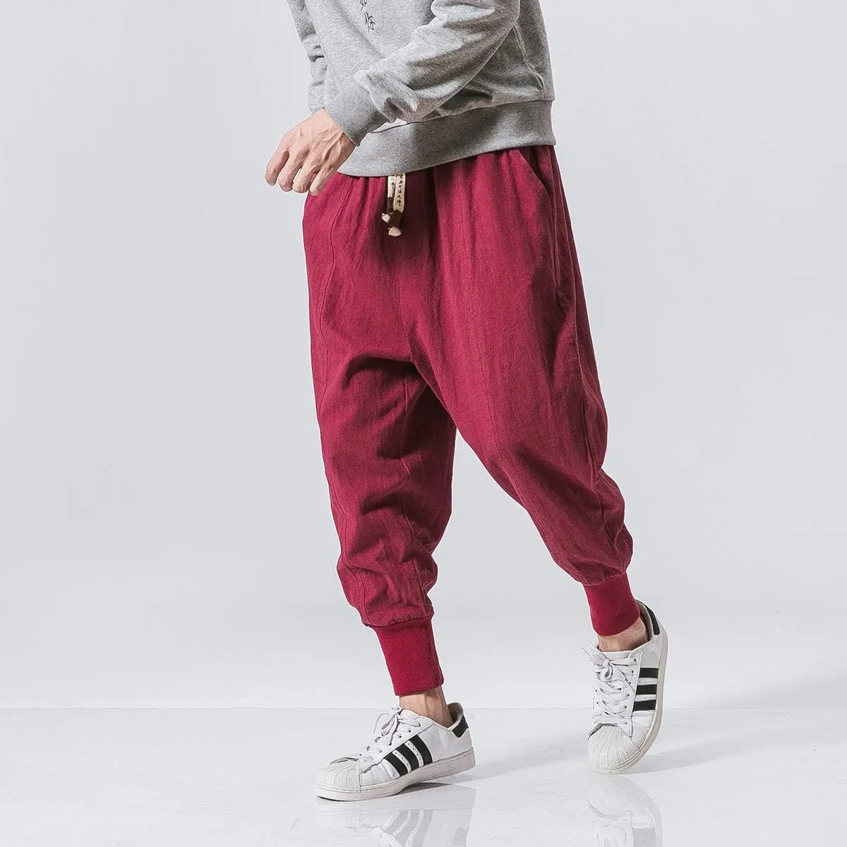 Seidarise Men's Joggers Sweatpants Harem Jogger Pant Long Sports Pants