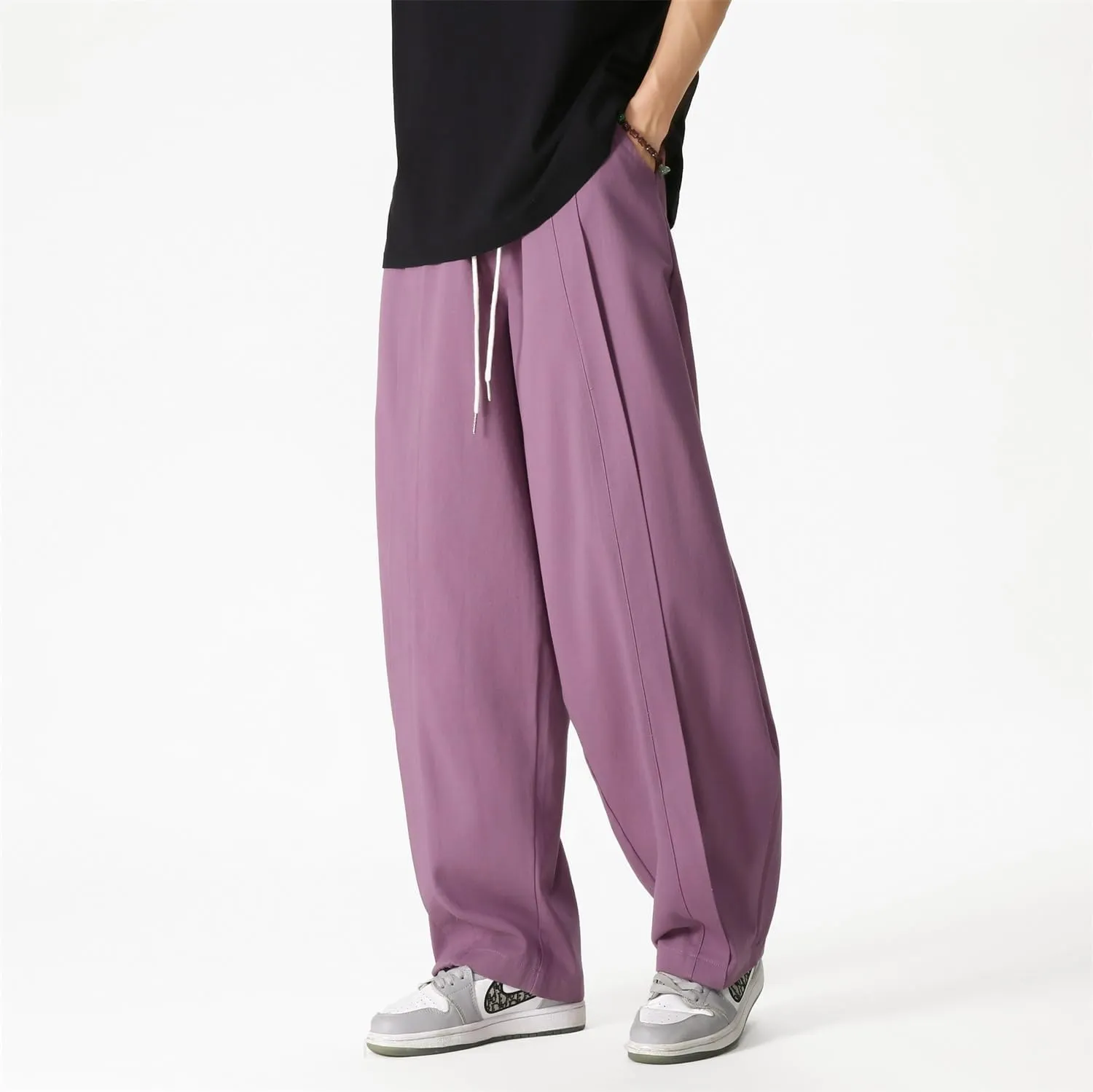 Seidarise Men's Wide Leg Casual Harem Japanese Yoga Harem Pants Hip hop Joggers Baggy