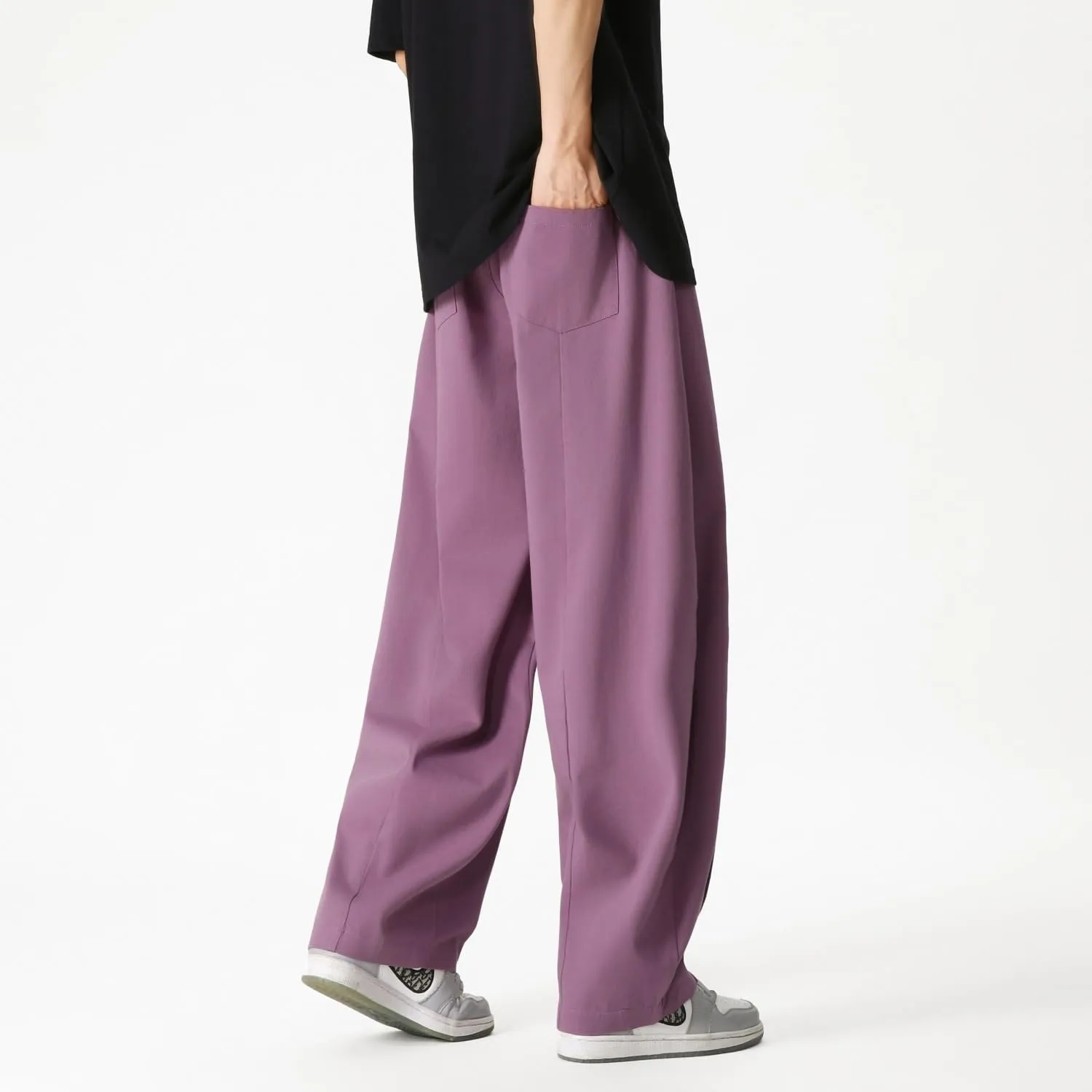 Seidarise Men's Wide Leg Casual Harem Japanese Yoga Harem Pants Hip hop Joggers Baggy