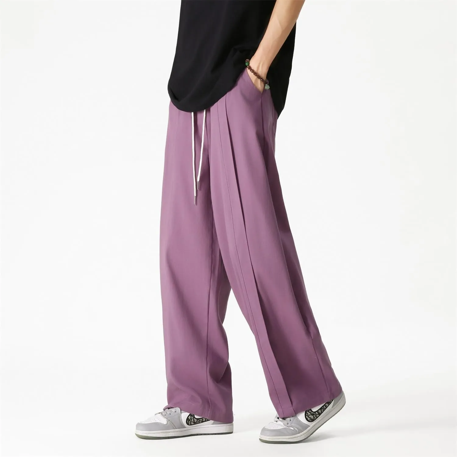 Seidarise Men's Wide Leg Casual Harem Japanese Yoga Harem Pants Hip hop Joggers Baggy