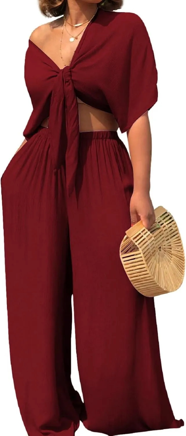 SeNight Womens Tracksuit Set Two Piece Sweatsuits Outfits Long Sleeve Ribbed Zip Up Crop Top Skinny Long Pants Set