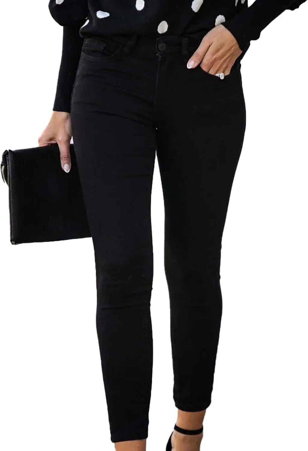 Skinny Jeans for Women High Waist Stretchy Classic High Rise Slimming Jeggings Denim Trousers Pants 2024 Summer
