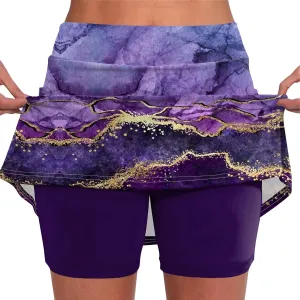 Skirts for Women Lightweight Joggers Athletic Workout Skorts Printed Sports Pants Tummy Control Athletic Shorts
