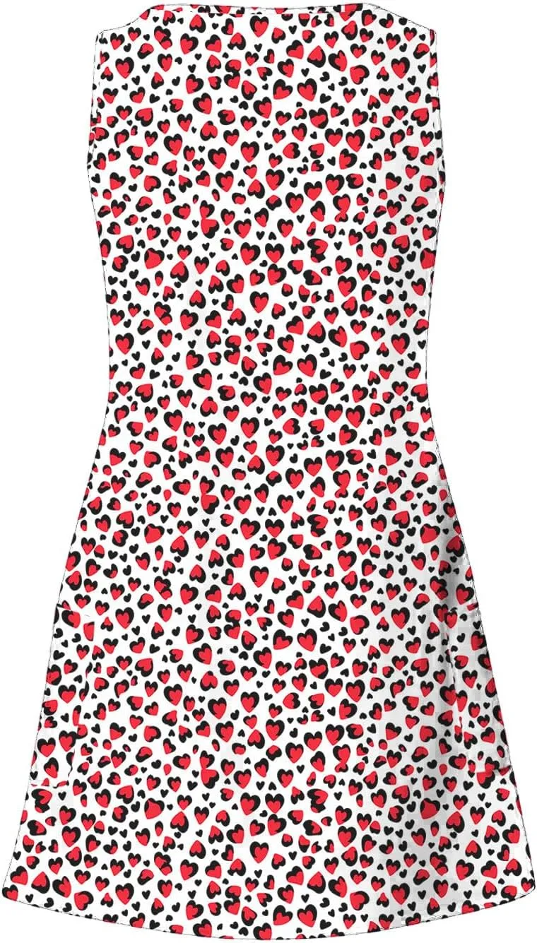 Summer Beach Dresses for Women 2025 Trendy Sleeveless v Neck Flowy Mini Aline Dress Boho Floral Tshirt Tank Sundress