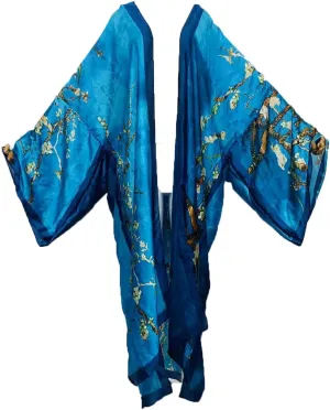 Summer Silk feeling Women bikini Sweet Cardigan stitch Cocktail sexcy Boho African Holiday Maxi Batwing SleeveRobe kaftan