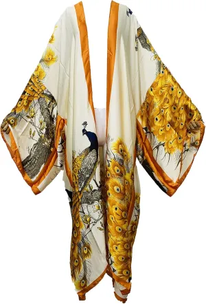 Summer Silk feeling Women bikini Sweet Cardigan stitch Cocktail sexcy Boho African Holiday Maxi Batwing SleeveRobe kaftan