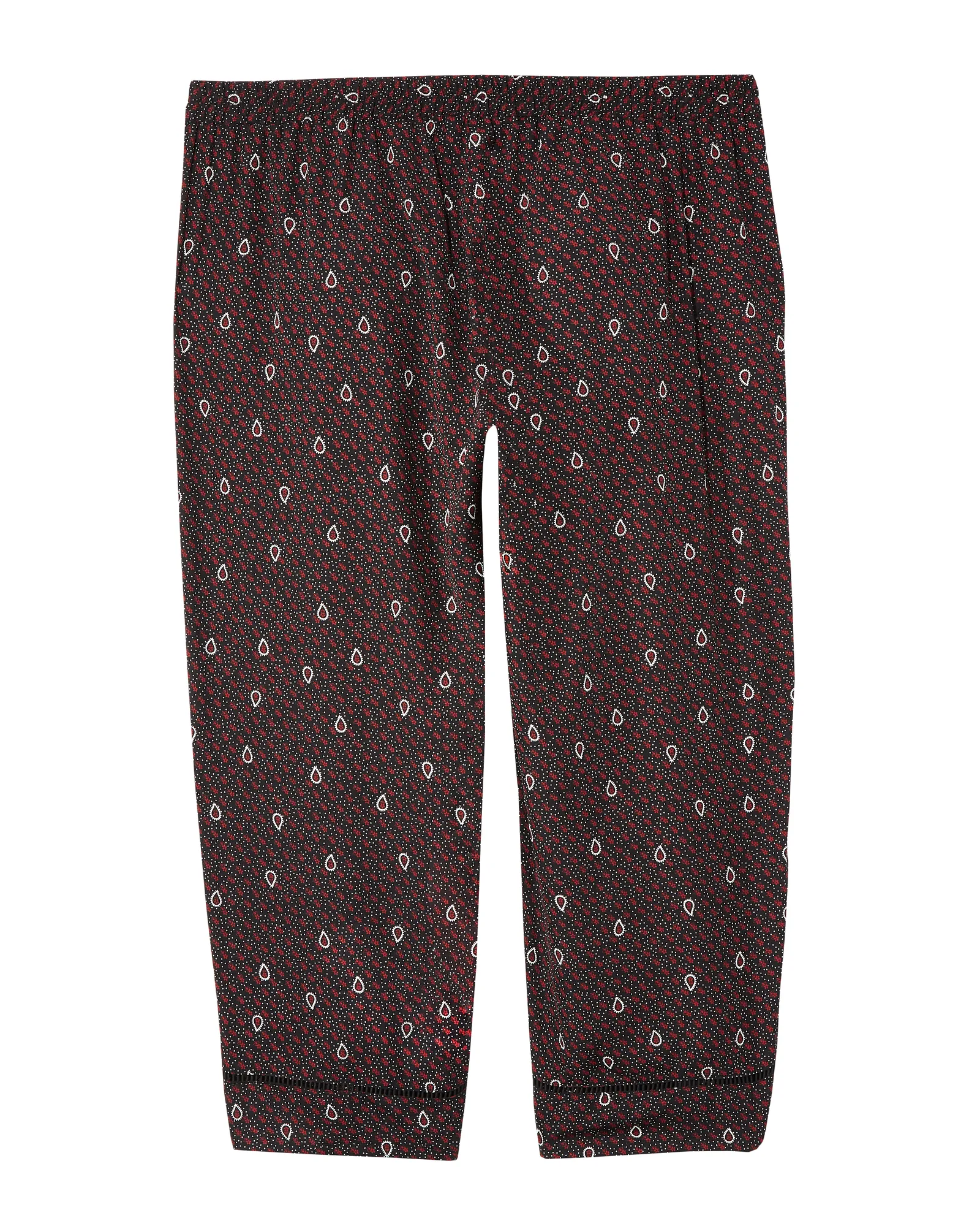 Temara Printed Pant | Burgundy