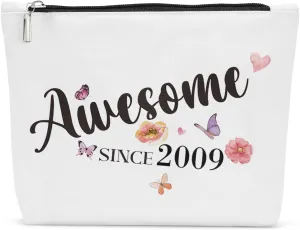 The 16th birthday gift for women, the 16th birthday decoration gift for women - the 16th birthday gift idea for friends, girlfriends, sisters, colleagues and BFF - the cosmetic bag since 2009