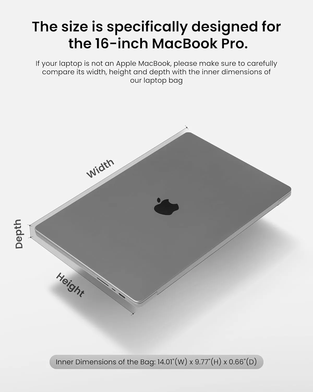 tomtoc Voyage-A10 Slim Laptop Sleeve for 16-inch MacBook Pro M4/M3/M2/M1 Pro/Max A3403 A3186 A2991 A2780 A2485 2024, Water-Resistant Protective Laptop Case for Dell XPS 16 Laptop, Minimalist Design