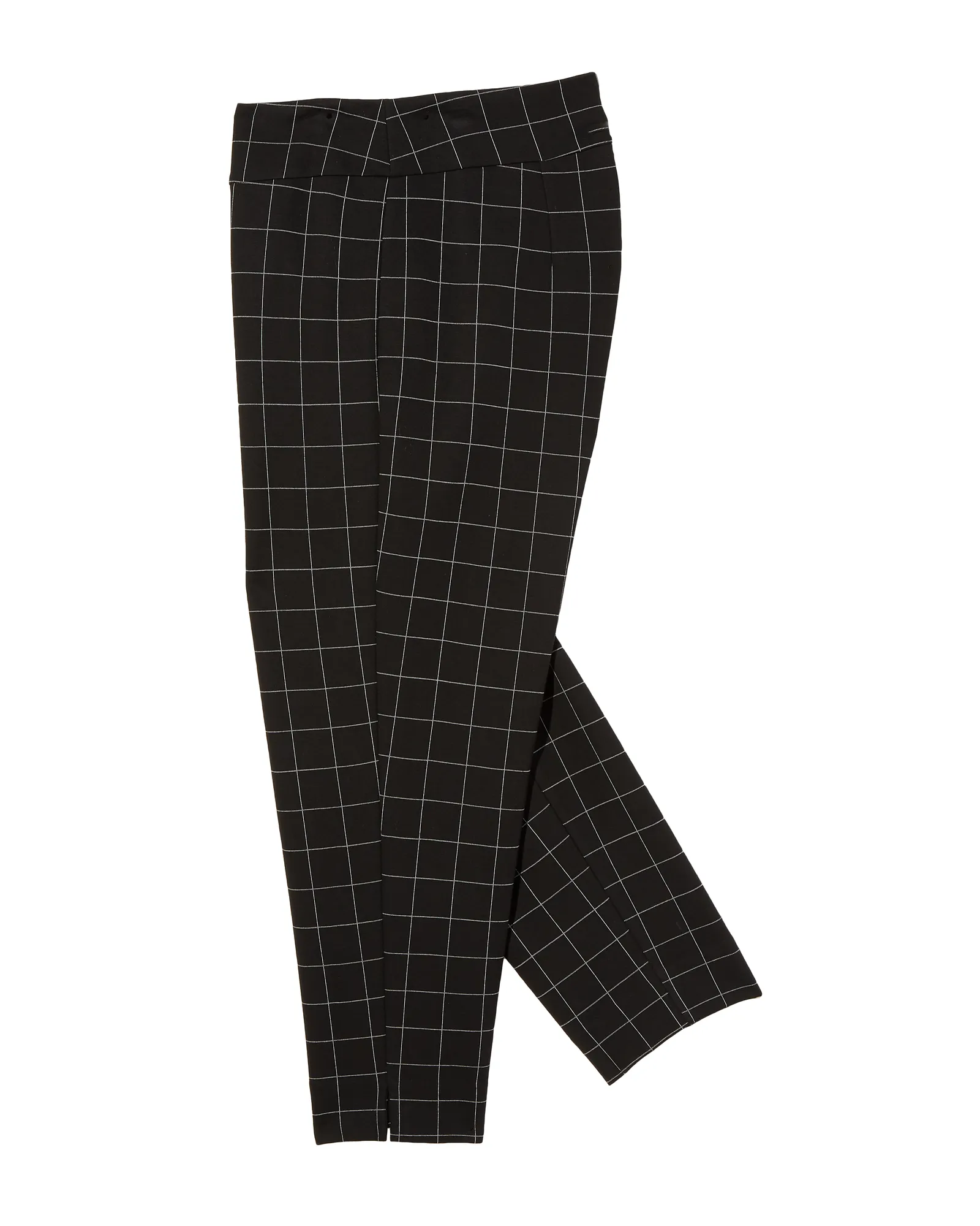 Turin Patterned Ankle Pant | Black / White
