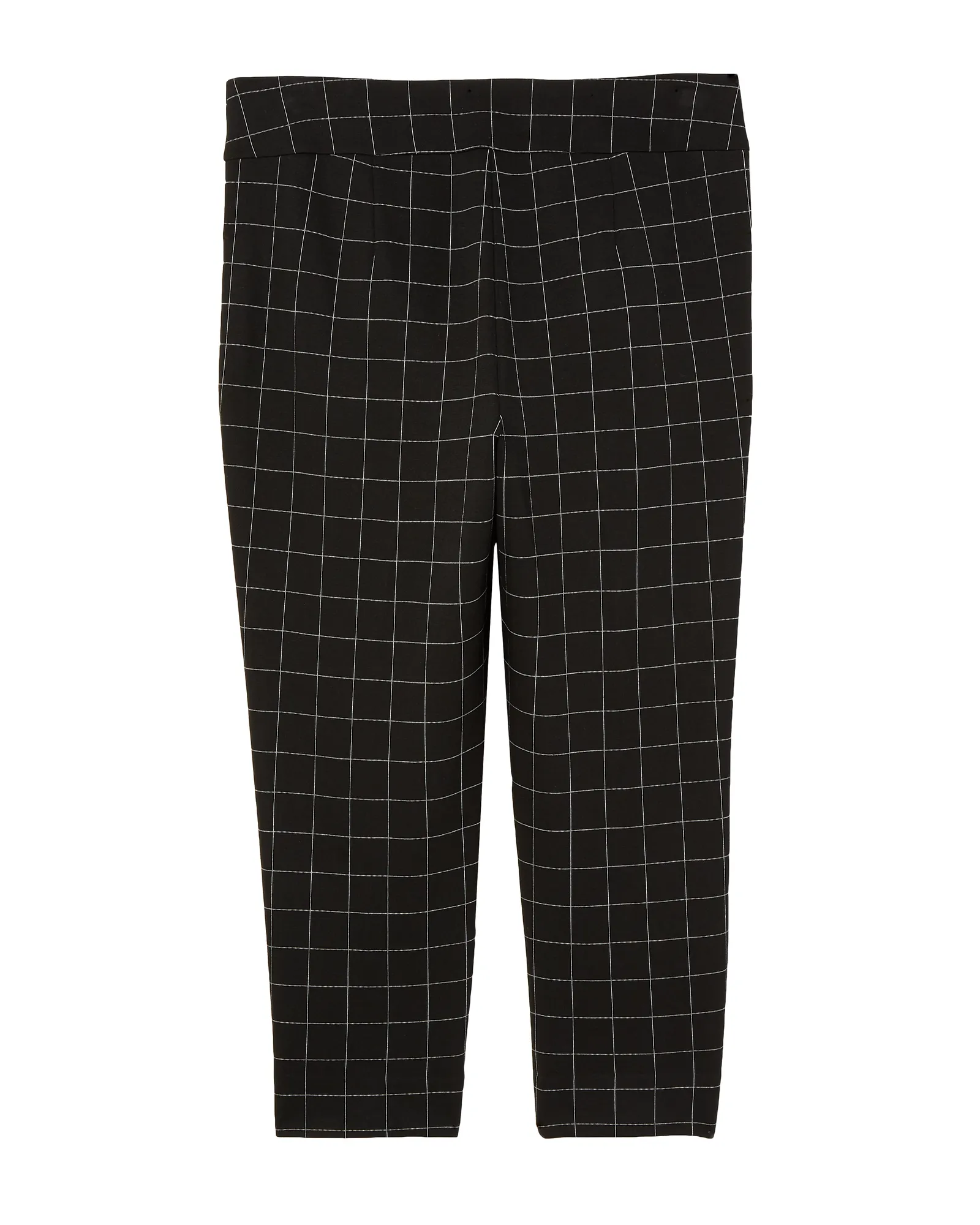 Turin Patterned Ankle Pant | Black / White