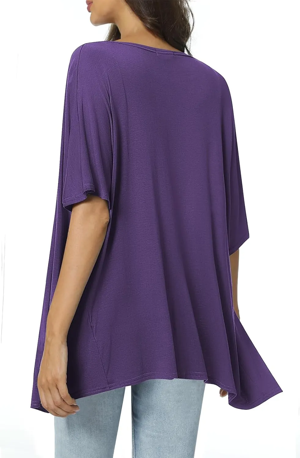Urban CoCo Women's Lightweight Short Sleeve Kimono Cardigan Casual Cover Ups