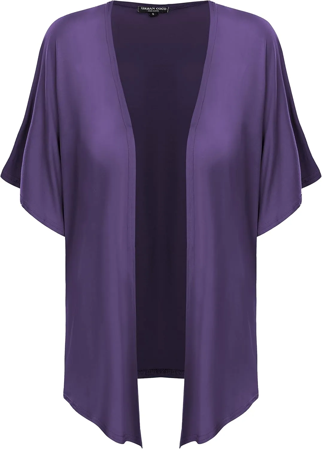 Urban CoCo Women's Lightweight Short Sleeve Kimono Cardigan Casual Cover Ups