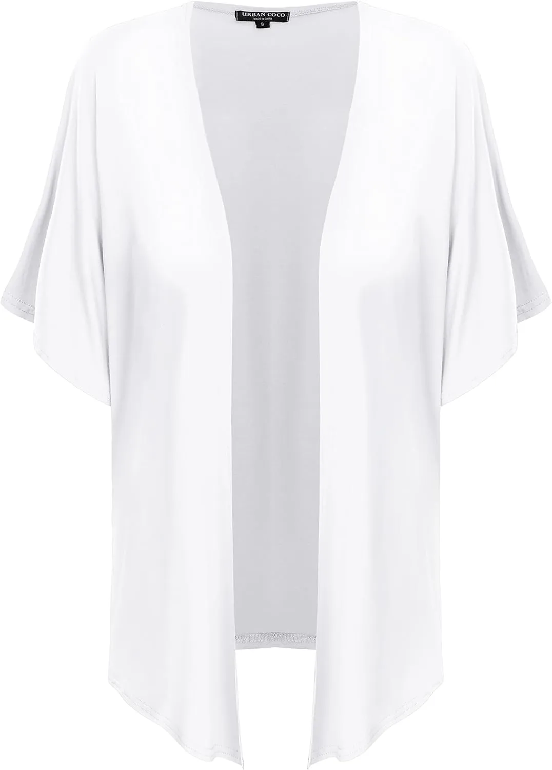 Urban CoCo Women's Lightweight Short Sleeve Kimono Cardigan Casual Cover Ups