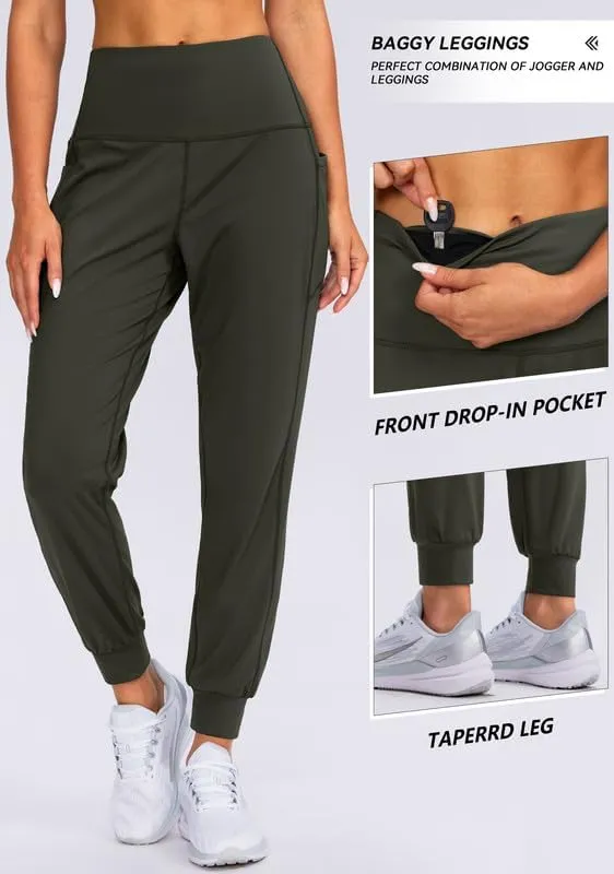 Viodia Women's Joggers with Pockets High Waisted Athletic Workout Yoga Jogger Pants for Women Tapered Sweatpants