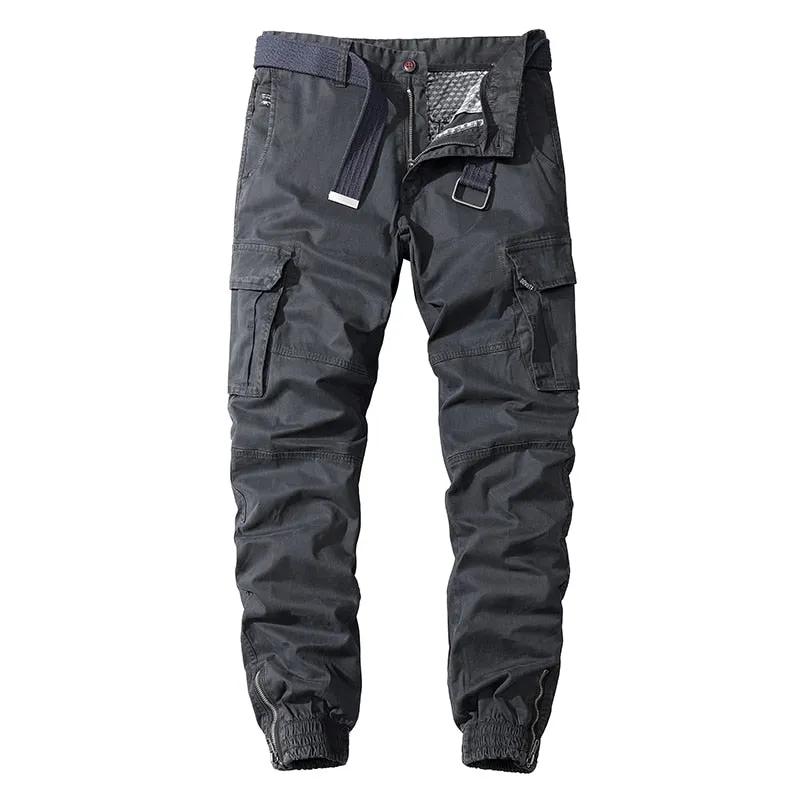 West Louis Fashion Pants Multi-Pocket Casual Joggers
