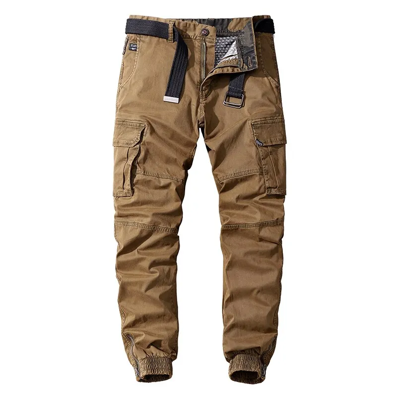 West Louis Fashion Pants Multi-Pocket Casual Joggers