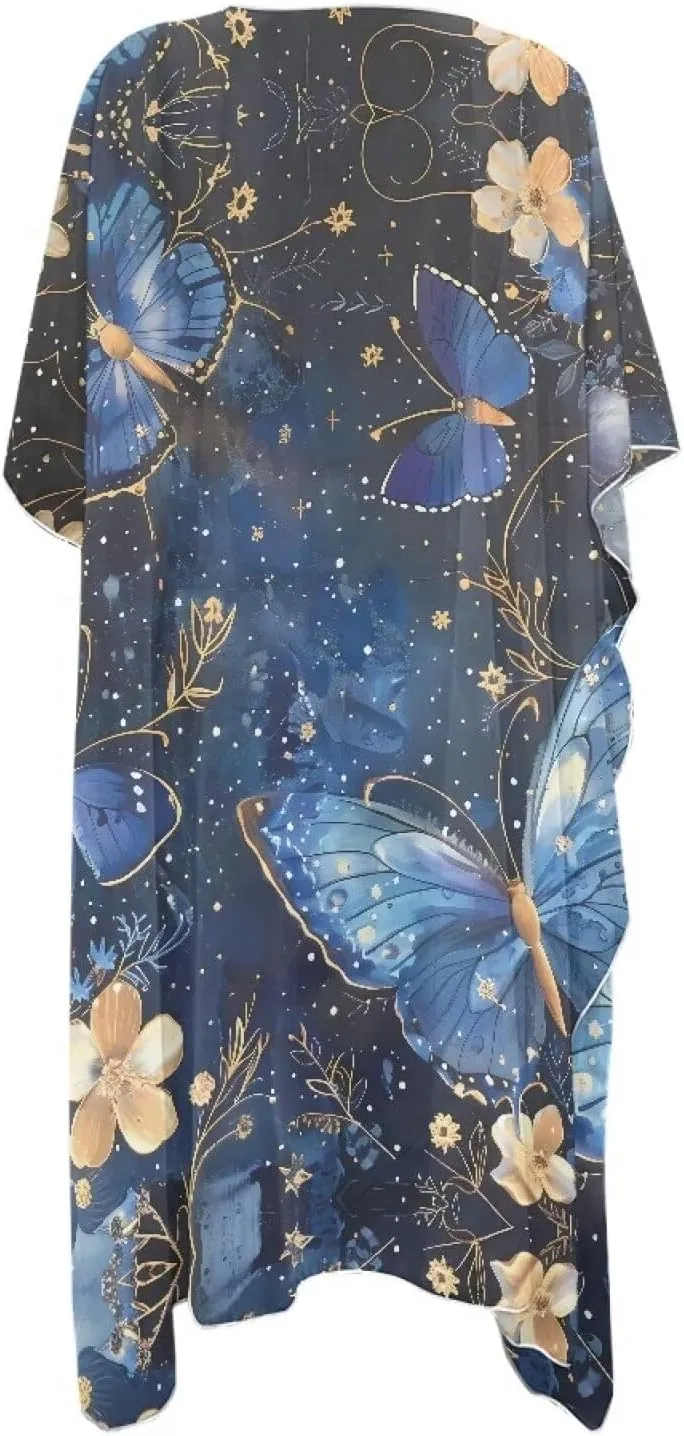 Women Kimono Swimsuit Cover Ups Short Sleeve Bikini Cover Up for Beach Vacations
