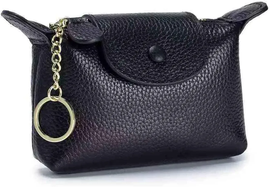 Women's Coin Purse with KeyChain, Mini Bag with Zipper - Wristlet Wallets for Men & Women