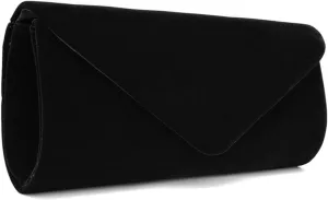 Women's Evening Wedding Party Velvet Envelope Clutch Bag Tote Purse Handbag
