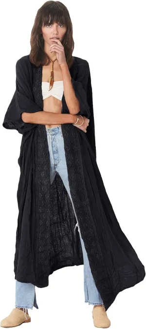 Women's Fashion Geometry Print Cover ups Tunic Kimono Cardigan Shawl