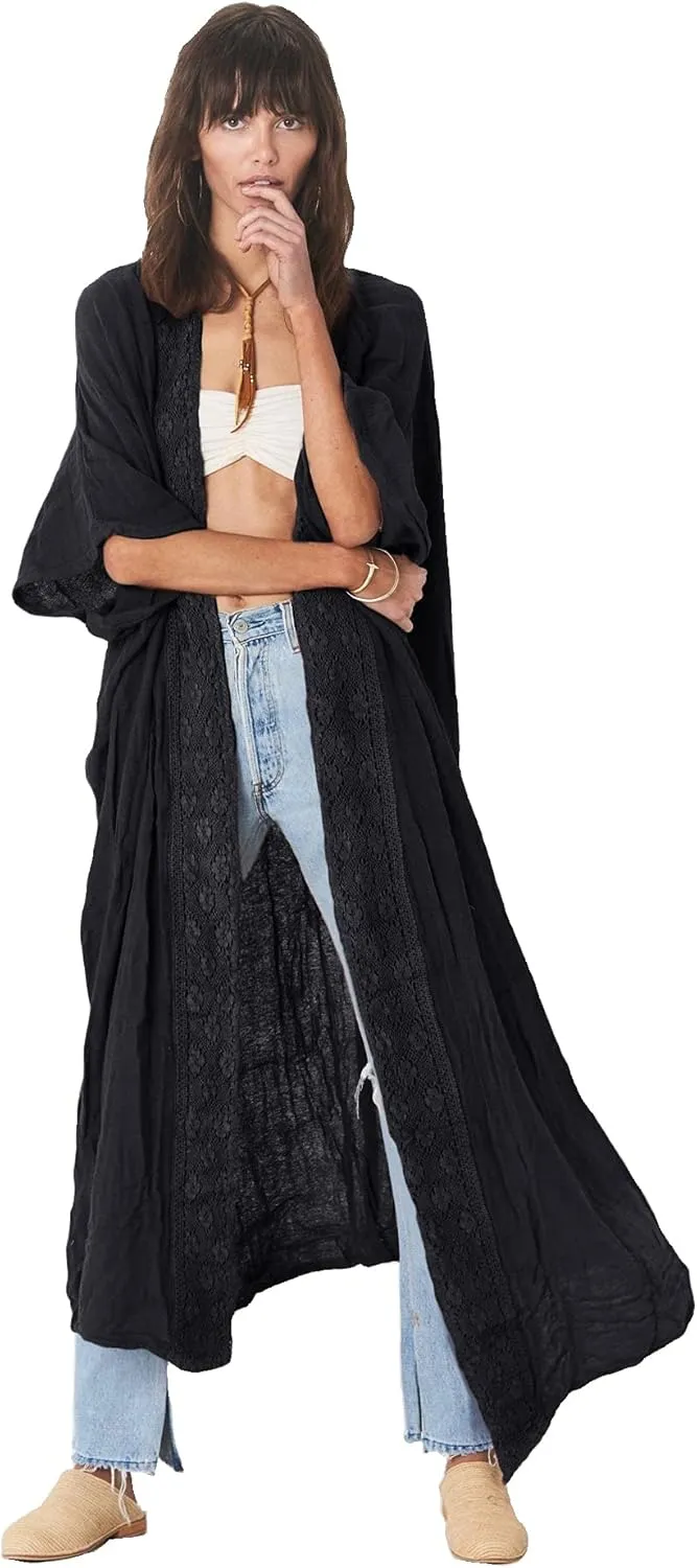 Women's Fashion Geometry Print Cover ups Tunic Kimono Cardigan Shawl