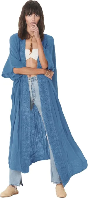 Women's Fashion Geometry Print Cover ups Tunic Kimono Cardigan Shawl